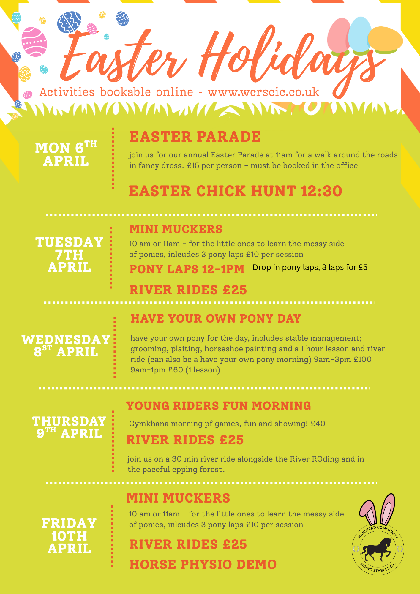 Easter Holidays Activities